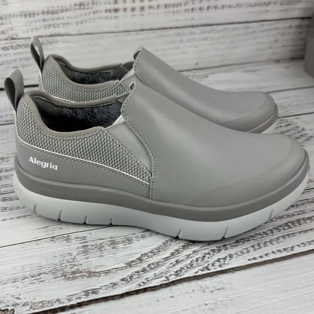 Alegria Shift Lead Womens EU 38 US 8-8.5 Slip On Shoes Iced Gray Medium